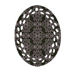 Line Geometry Pattern Geometric Ornament (oval Filigree) by Amaryn4rt