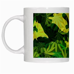 Marijuana Camouflage Cannabis Drug White Mugs by Amaryn4rt