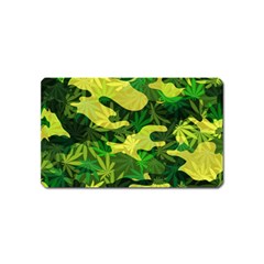 Marijuana Camouflage Cannabis Drug Magnet (name Card) by Amaryn4rt