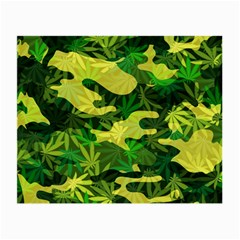 Marijuana Camouflage Cannabis Drug Small Glasses Cloth by Amaryn4rt