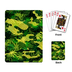 Marijuana Camouflage Cannabis Drug Playing Card by Amaryn4rt