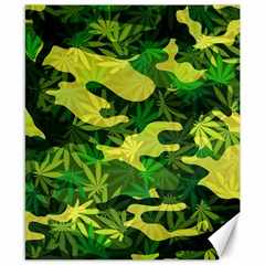 Marijuana Camouflage Cannabis Drug Canvas 8  X 10  by Amaryn4rt