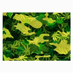 Marijuana Camouflage Cannabis Drug Large Glasses Cloth by Amaryn4rt