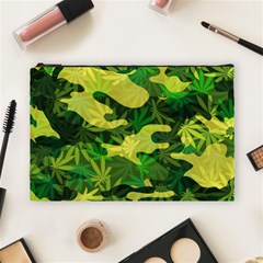 Marijuana Camouflage Cannabis Drug Cosmetic Bag (large)  by Amaryn4rt