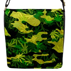 Marijuana Camouflage Cannabis Drug Flap Messenger Bag (s) by Amaryn4rt