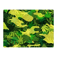 Marijuana Camouflage Cannabis Drug Double Sided Flano Blanket (mini)  by Amaryn4rt