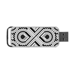 Pattern Tile Seamless Design Portable Usb Flash (one Side) by Amaryn4rt