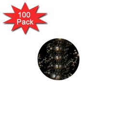 Fractal Math Geometry Backdrop 1  Mini Buttons (100 Pack) 