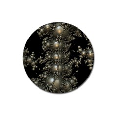 Fractal Math Geometry Backdrop Magnet 3  (round) by Amaryn4rt