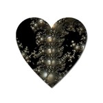 Fractal Math Geometry Backdrop Heart Magnet Front