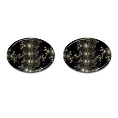 Fractal Math Geometry Backdrop Cufflinks (oval) by Amaryn4rt