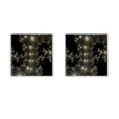 Fractal Math Geometry Backdrop Cufflinks (square) by Amaryn4rt