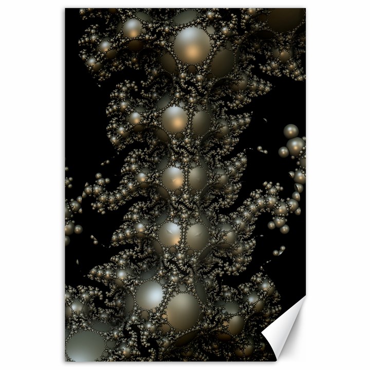 Fractal Math Geometry Backdrop Canvas 12  x 18  