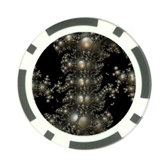 Fractal Math Geometry Backdrop Poker Chip Card Guard by Amaryn4rt