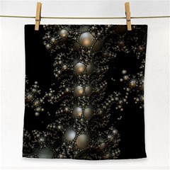 Fractal Math Geometry Backdrop Face Towel by Amaryn4rt