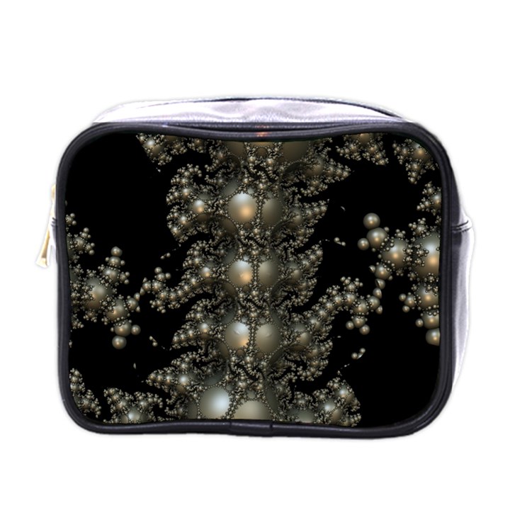 Fractal Math Geometry Backdrop Mini Toiletries Bags