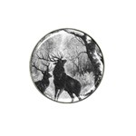 Stag Deer Forest Winter Christmas Hat Clip Ball Marker (10 pack) Front