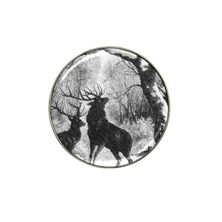 Stag Deer Forest Winter Christmas Hat Clip Ball Marker (10 pack)