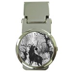 Stag Deer Forest Winter Christmas Money Clip Watches Front