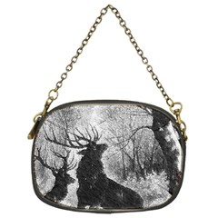 Stag Deer Forest Winter Christmas Chain Purses (two Sides)  by Amaryn4rt