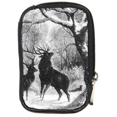 Stag Deer Forest Winter Christmas Compact Camera Cases by Amaryn4rt