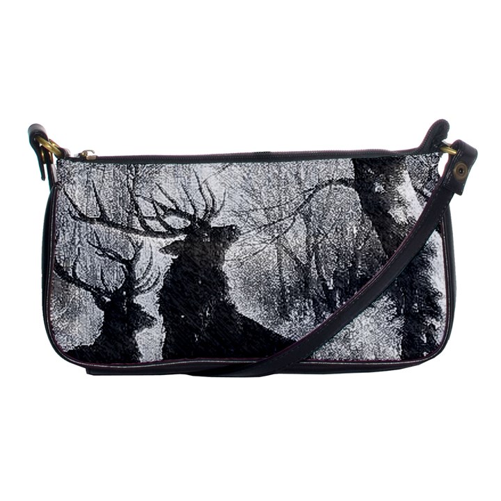 Stag Deer Forest Winter Christmas Shoulder Clutch Bags