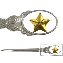 Stars Gold Color Transparency Letter Openers by Amaryn4rt