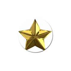 Stars Gold Color Transparency Golf Ball Marker by Amaryn4rt