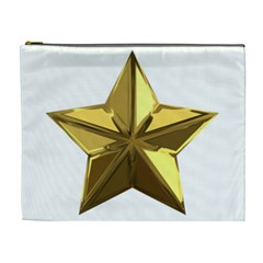 Stars Gold Color Transparency Cosmetic Bag (xl) by Amaryn4rt