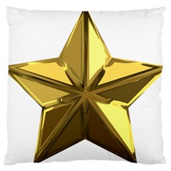 Stars Gold Color Transparency Large Cushion Case (two Sides) by Amaryn4rt