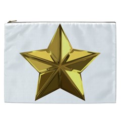 Stars Gold Color Transparency Cosmetic Bag (xxl)  by Amaryn4rt