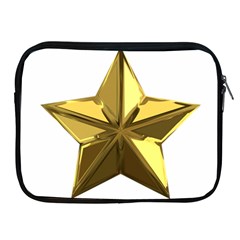 Stars Gold Color Transparency Apple Ipad 2/3/4 Zipper Cases by Amaryn4rt