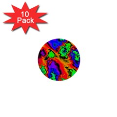 Hot Fractal Statement 1  Mini Buttons (10 pack) 