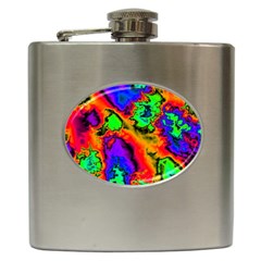 Hot Fractal Statement Hip Flask (6 oz)