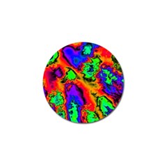 Hot Fractal Statement Golf Ball Marker