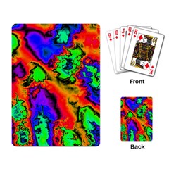 Hot Fractal Statement Playing Card