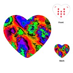 Hot Fractal Statement Playing Cards (Heart) 