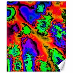 Hot Fractal Statement Canvas 20  x 24  