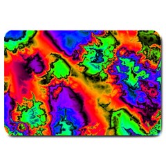 Hot Fractal Statement Large Doormat 