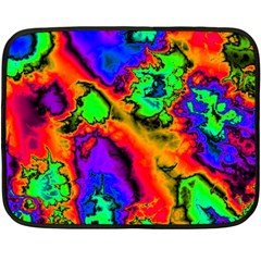 Hot Fractal Statement Fleece Blanket (Mini)