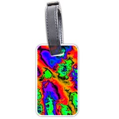 Hot Fractal Statement Luggage Tags (One Side) 