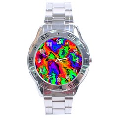 Hot Fractal Statement Stainless Steel Analogue Watch