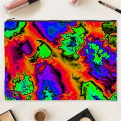 Hot Fractal Statement Cosmetic Bag (XXXL) 