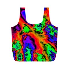 Hot Fractal Statement Full Print Recycle Bags (M) 