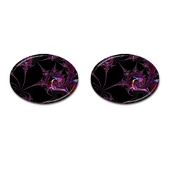 Fantasy Fractal 124 A Cufflinks (oval) by Fractalworld