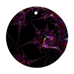 Fantasy Fractal 124 A Round Ornament (two Sides) by Fractalworld