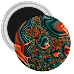 Painted Fractal 3  Magnets by Fractalworld