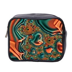 Painted Fractal Mini Toiletries Bag 2-side by Fractalworld