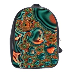 Painted Fractal School Bags (xl)  by Fractalworld