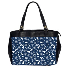 Nautical Navy Office Handbags (2 Sides) 